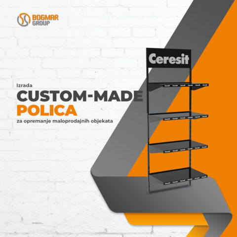 Izrada custom-made polica za opremanje maloprodajnih objekata